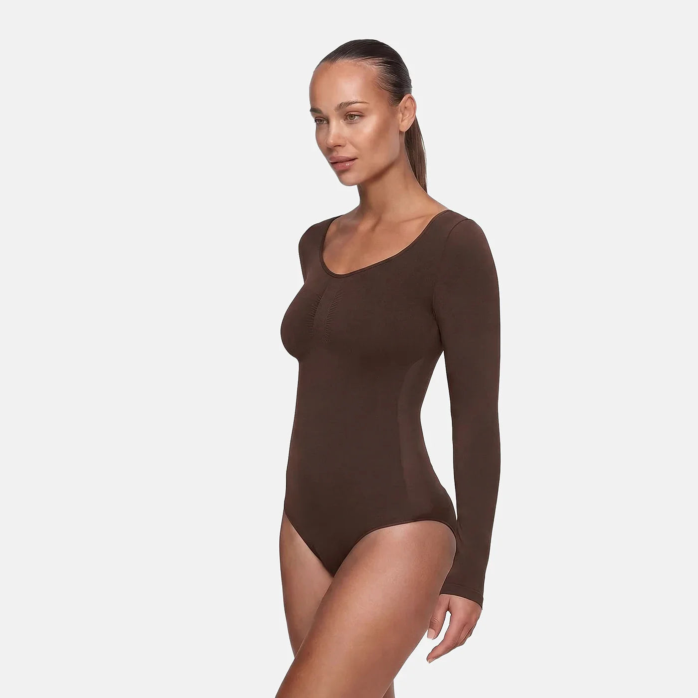 Body sculptant à manches longues avec slip